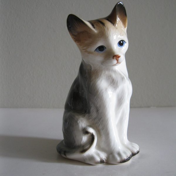 STARA FIGURKA PRĘGOWANY KOT