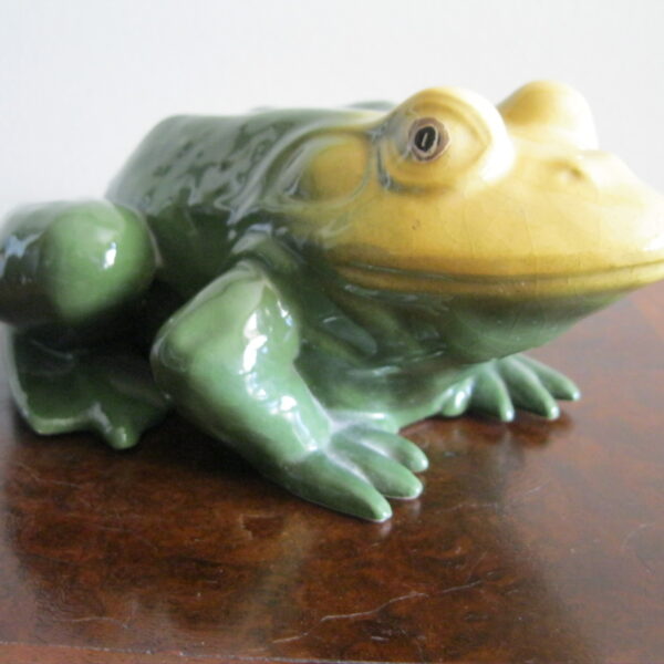 STARA CERAMICZNA FIGURKA ŻABA lata 60 - 70 TE