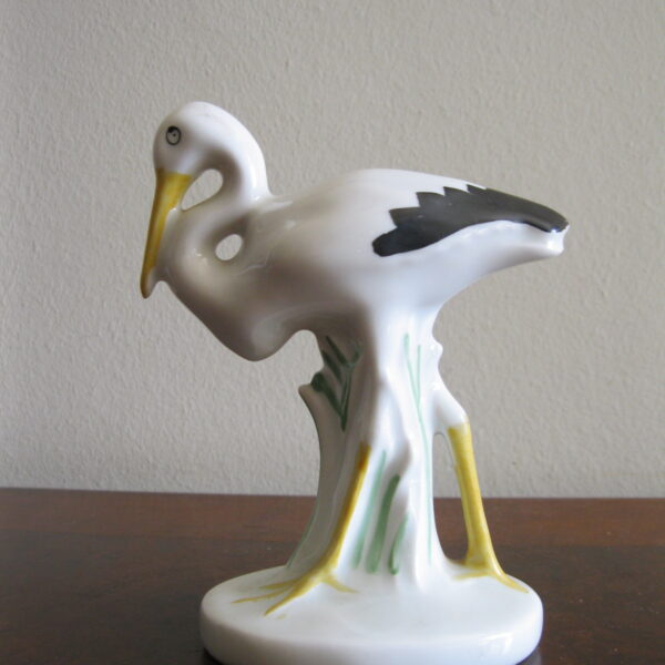 STARA  FIGURKA PTAK BOCIAN