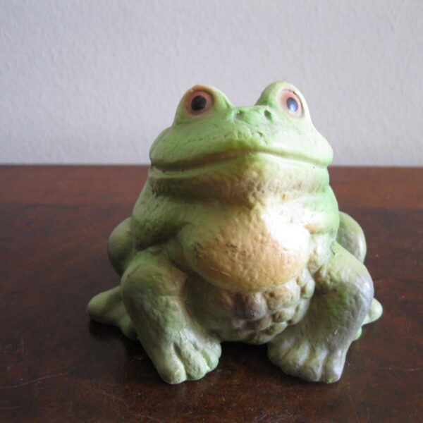 STARA FIGURKA CERAMICZNA ŻABA