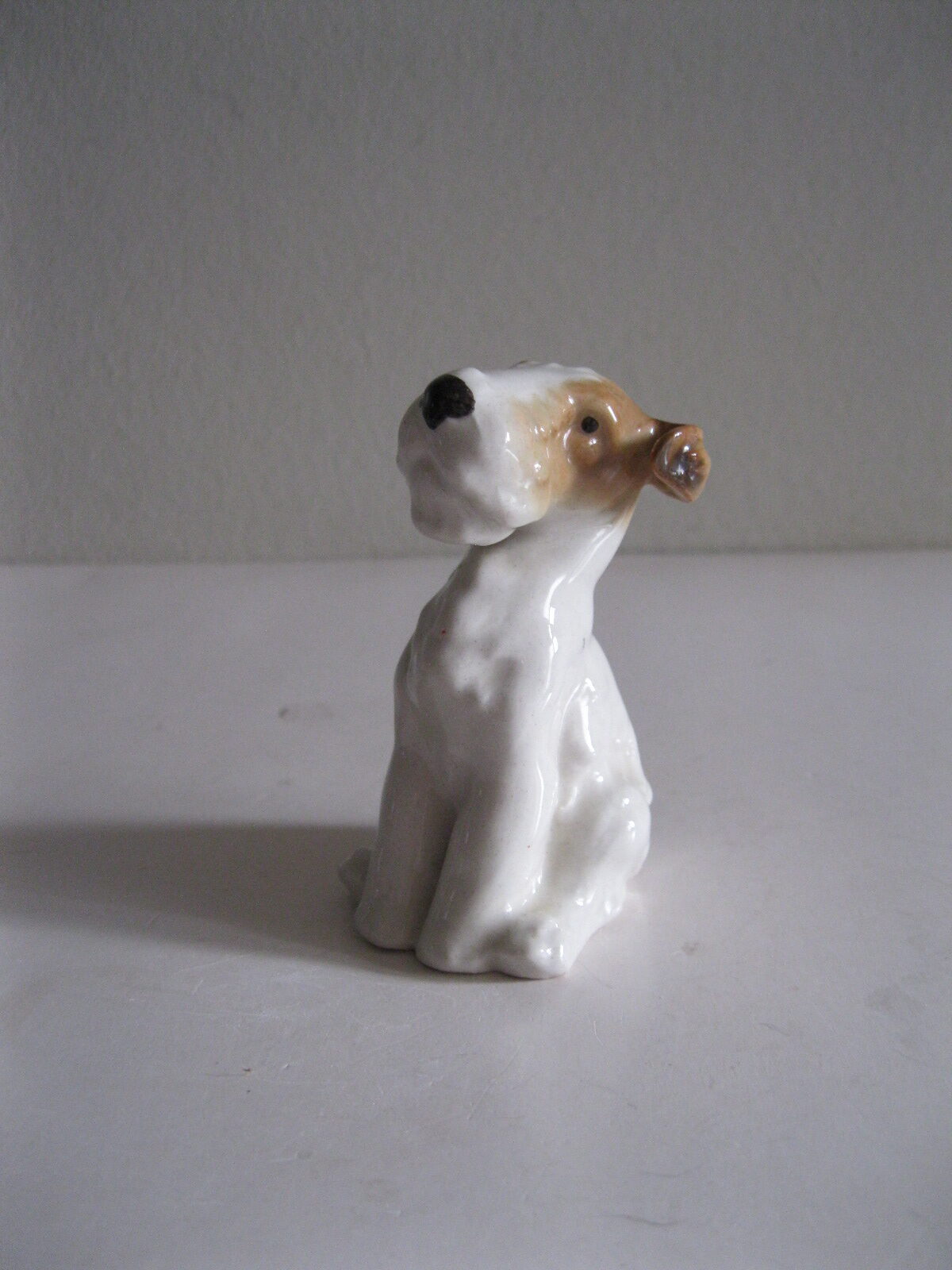 STARA PORCELANOWA FIGURKA PIES TERIER - obrazek 2
