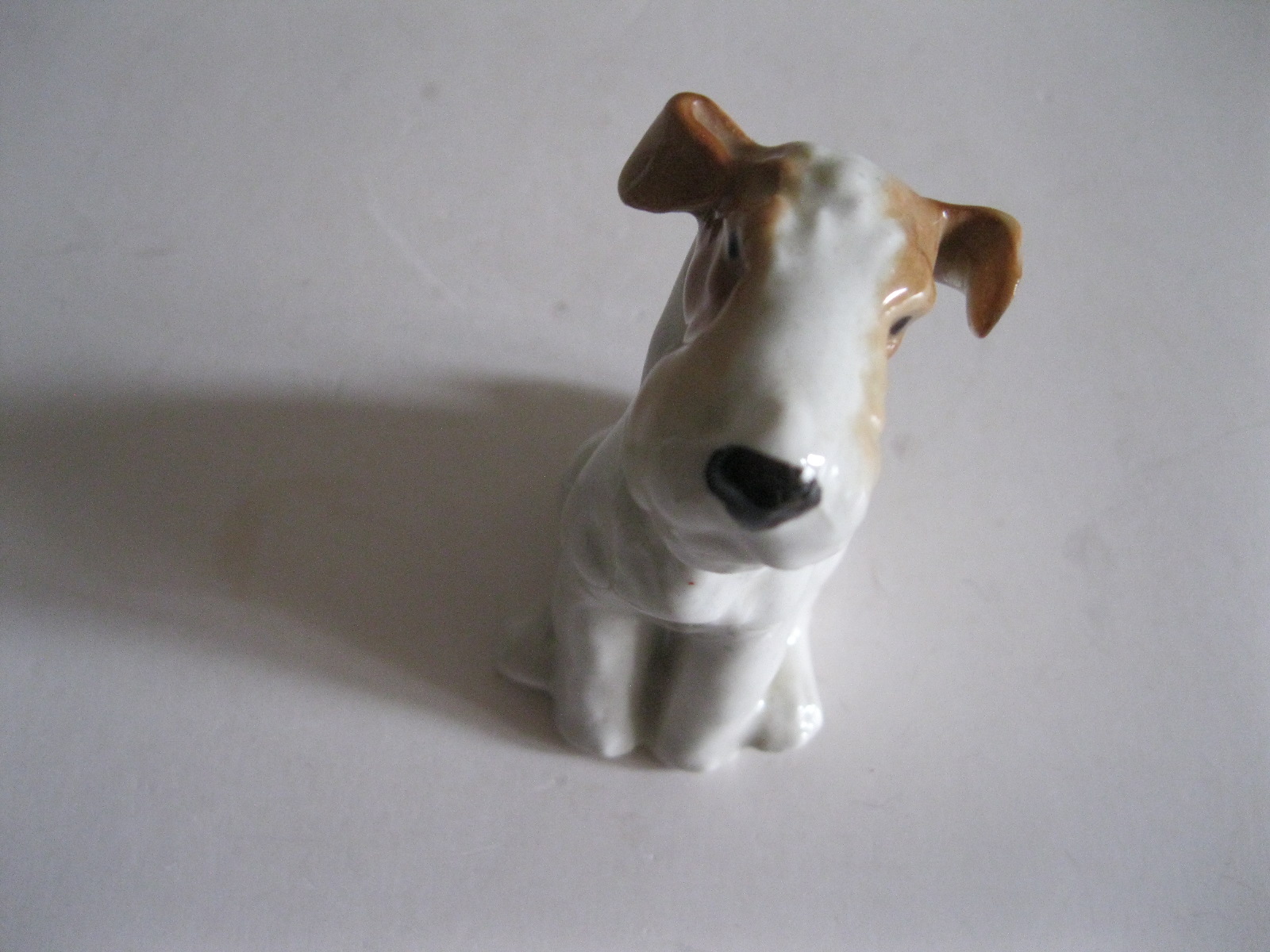 STARA PORCELANOWA FIGURKA PIES TERIER - obrazek 9