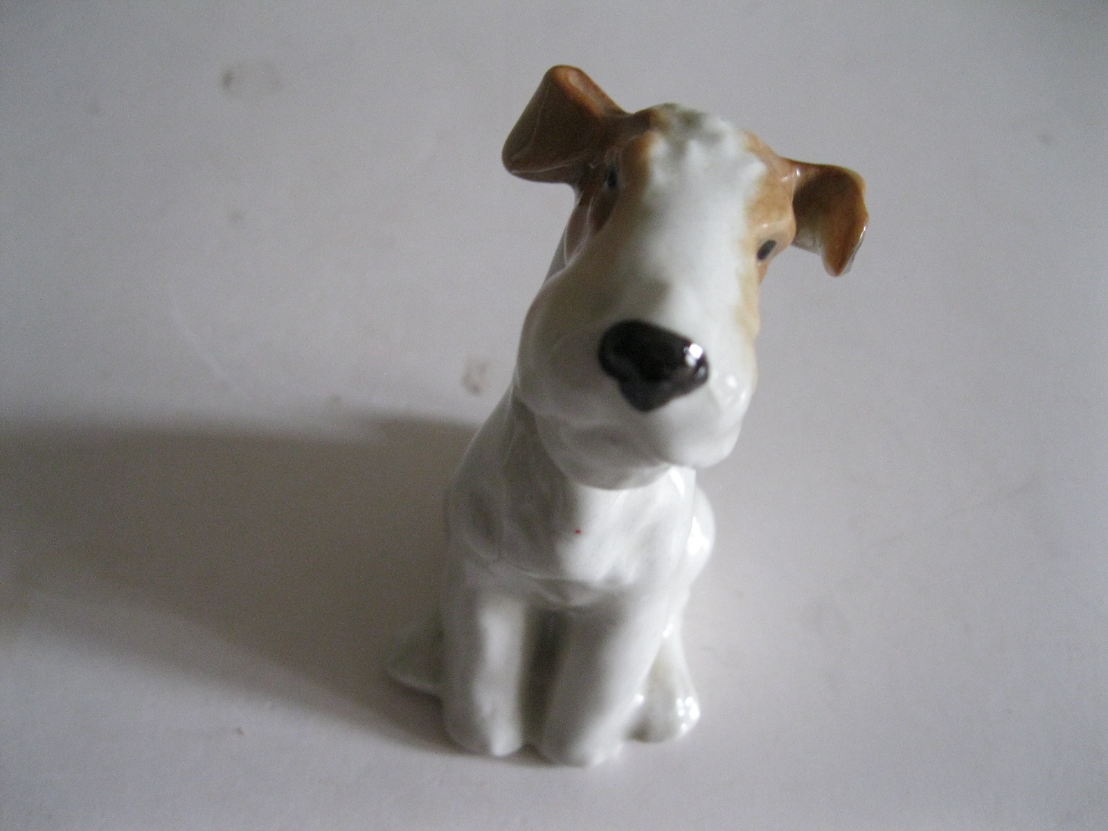 STARA PORCELANOWA FIGURKA PIES TERIER - obrazek 10