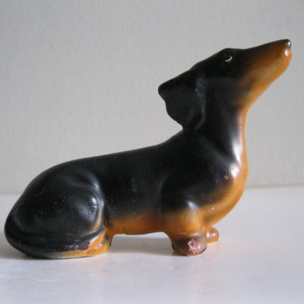 STARA CERAMICZNA FIGURKA PIES JAMNIK