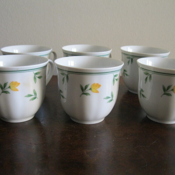 KOMPLET STARYCH NIEMIECKICH FILIŻANEK 6 SZTUK