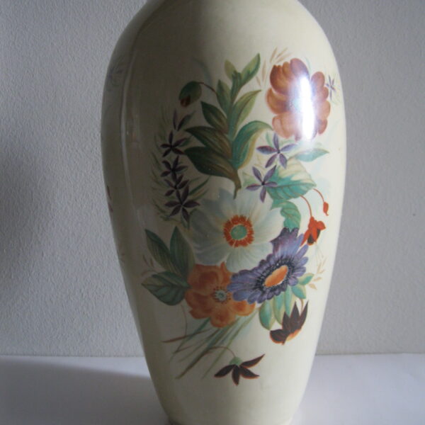 STARY DUŻY WAZON W KWIATY CHODZIEŻ  LATA 60 - TE