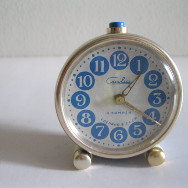 STARY MECHANICZNY ROSYJSKI BUDZIK - SŁAWA