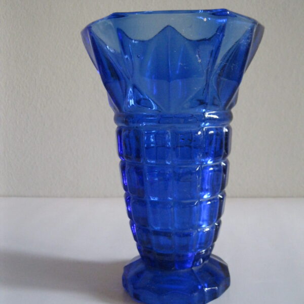 STARY SZKLANY WAZON  HUTA ZĄBKOWICE