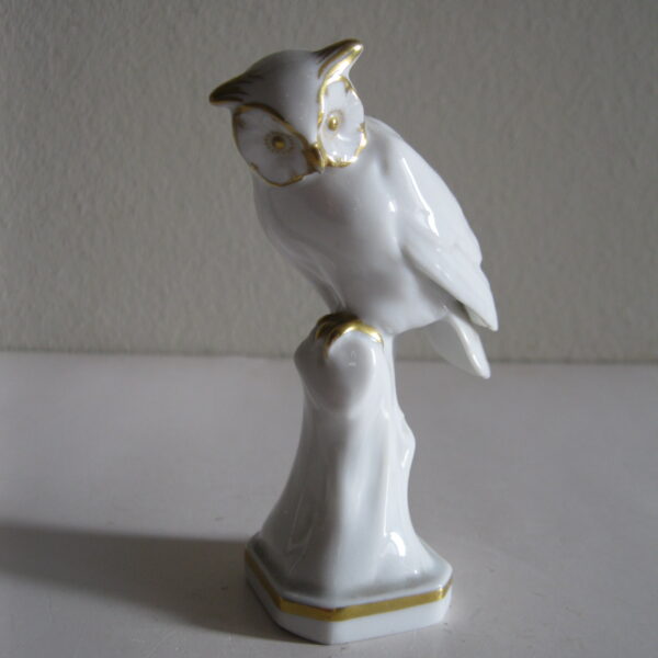 ŚLICZNA STARA FIGURKA SOWA METZLER & OTLOFF