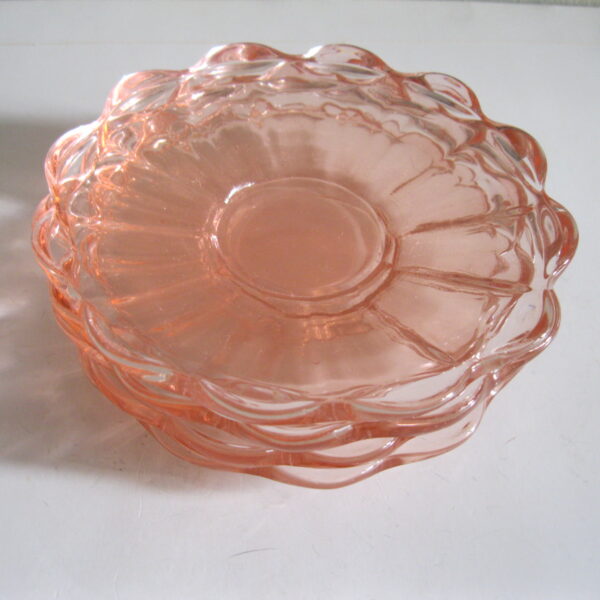 STARE  TALERZYKI DO CIASTA  HUTA HORTENSJA KOMPLET 6 SZTUK