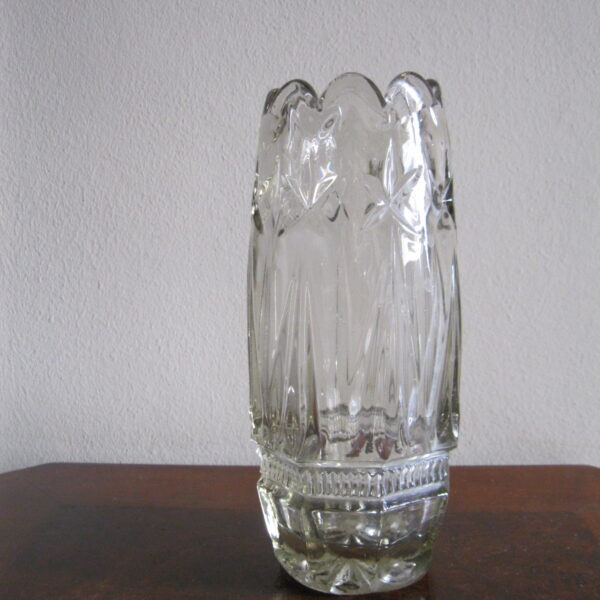 STARY SZKLANY WAZON  HUTA HORTENSJA