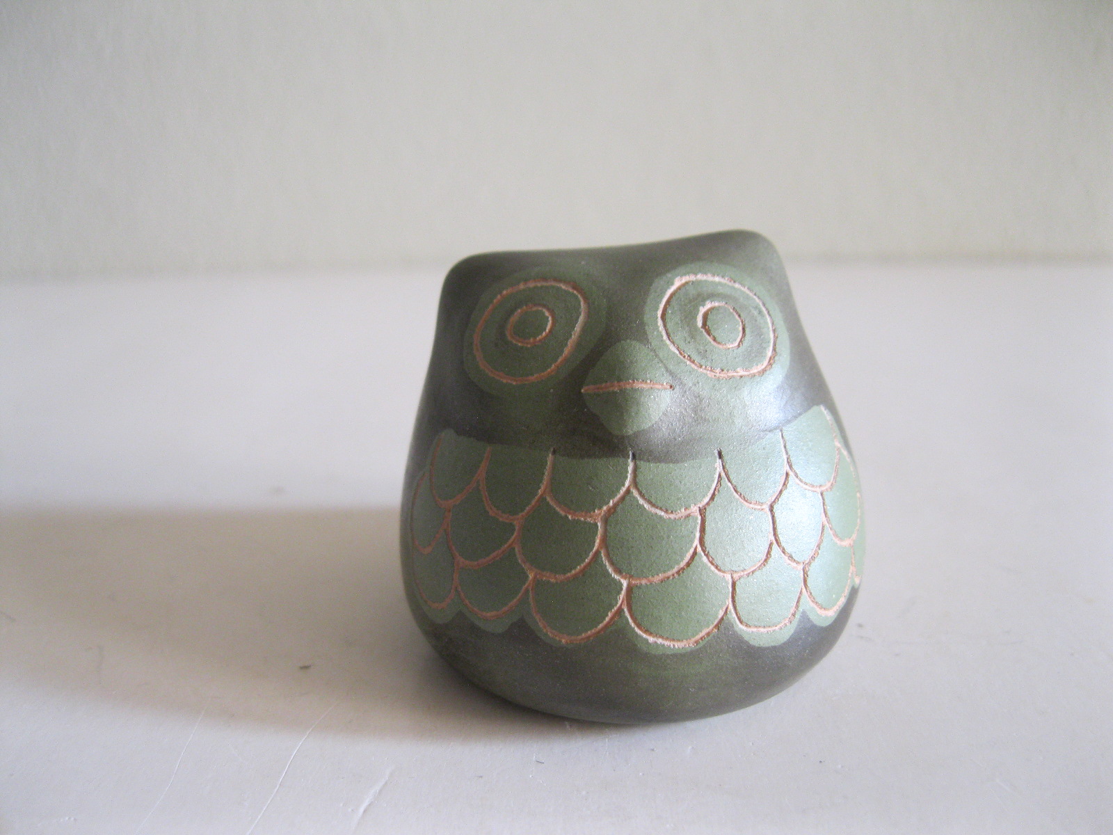 STARA CERAMICZNA FIGURKA SOWA CHILE - obrazek 7