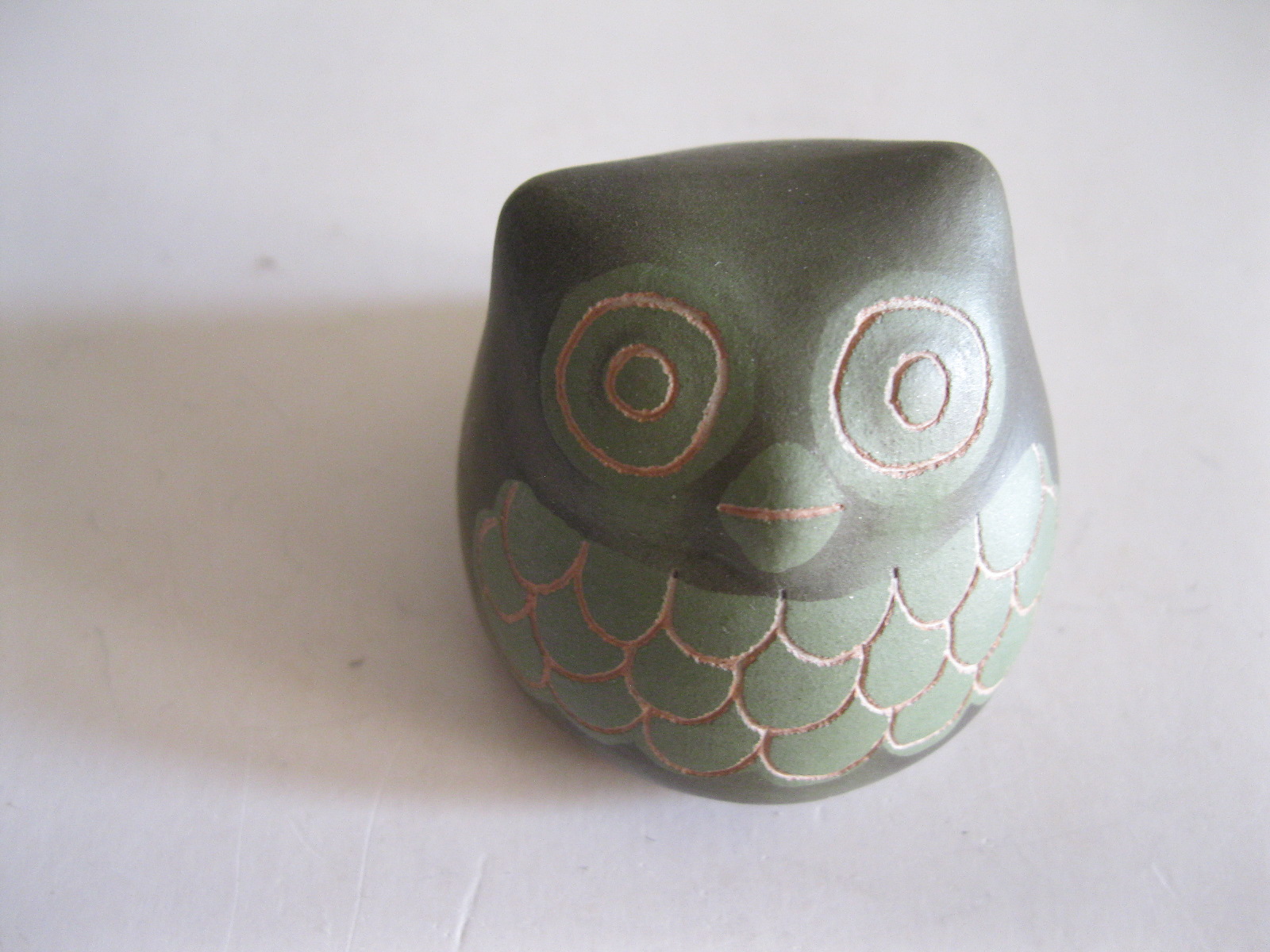 STARA CERAMICZNA FIGURKA SOWA CHILE - obrazek 5