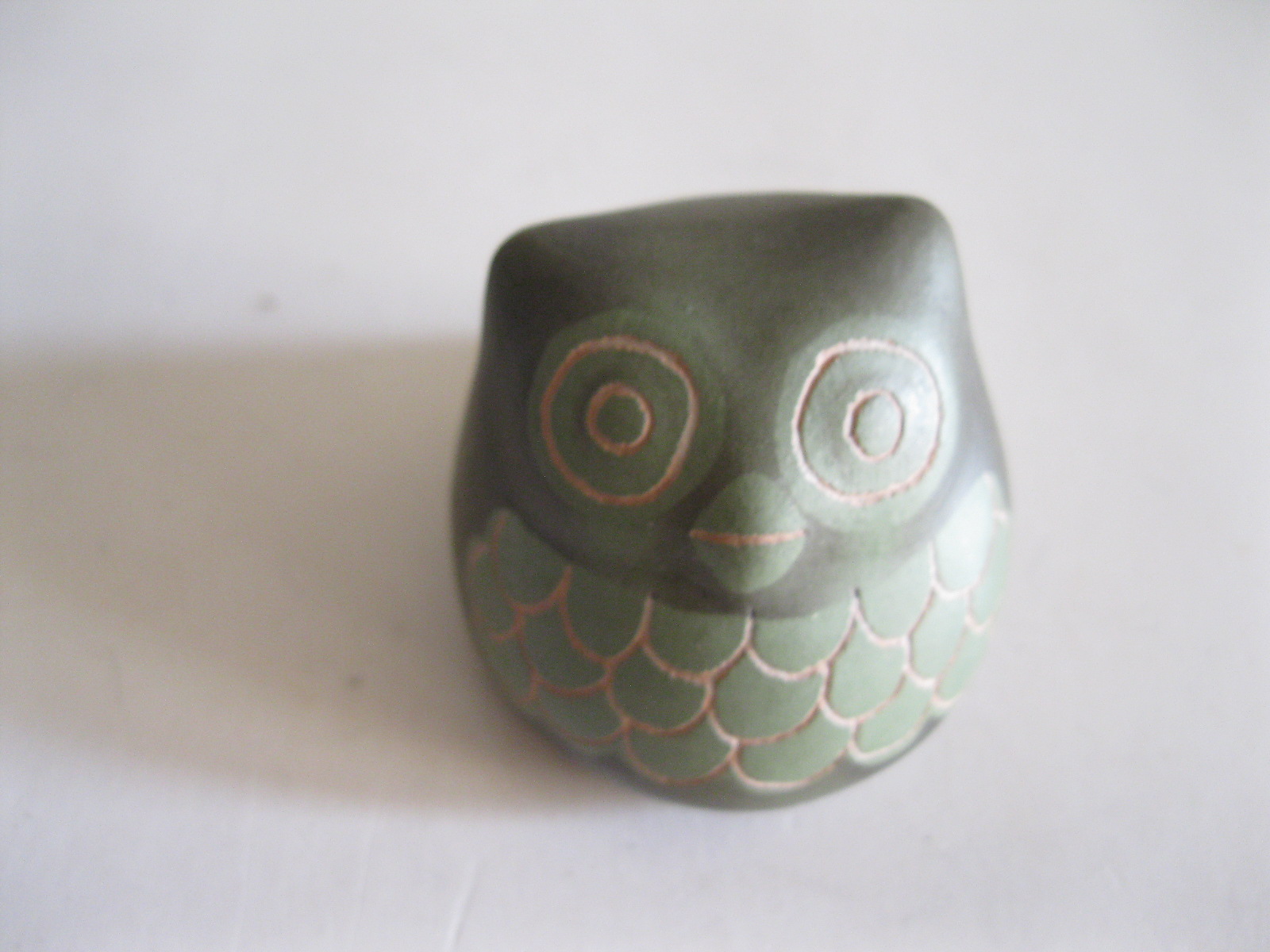 STARA CERAMICZNA FIGURKA SOWA CHILE - obrazek 3