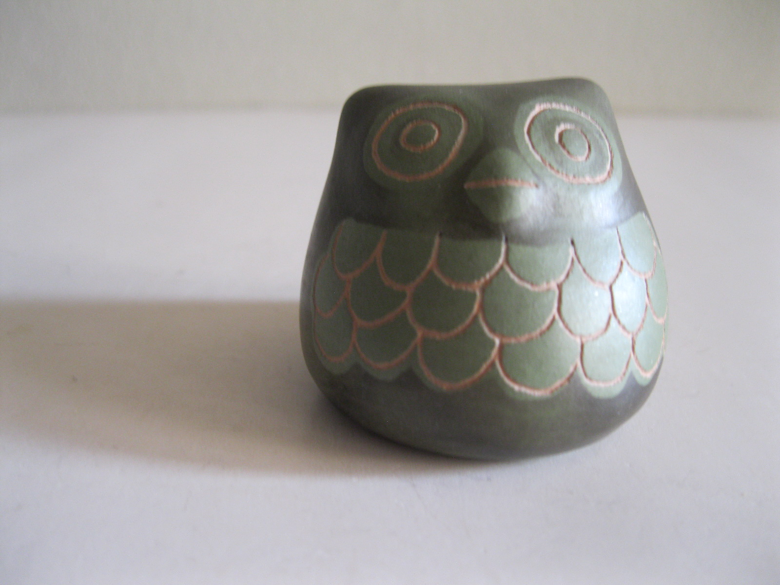 STARA CERAMICZNA FIGURKA SOWA CHILE - obrazek 2